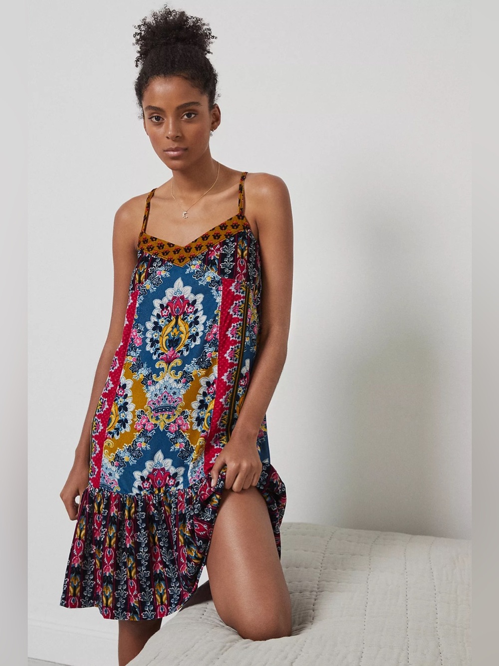Anthropologie Zadie Velvet Slip Dress